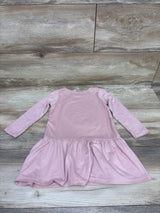 Bluey Long Sleeve Peplum Trim Dress Pink sz 2T