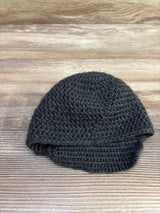 Handmade Crochet Newborn Hat Grey