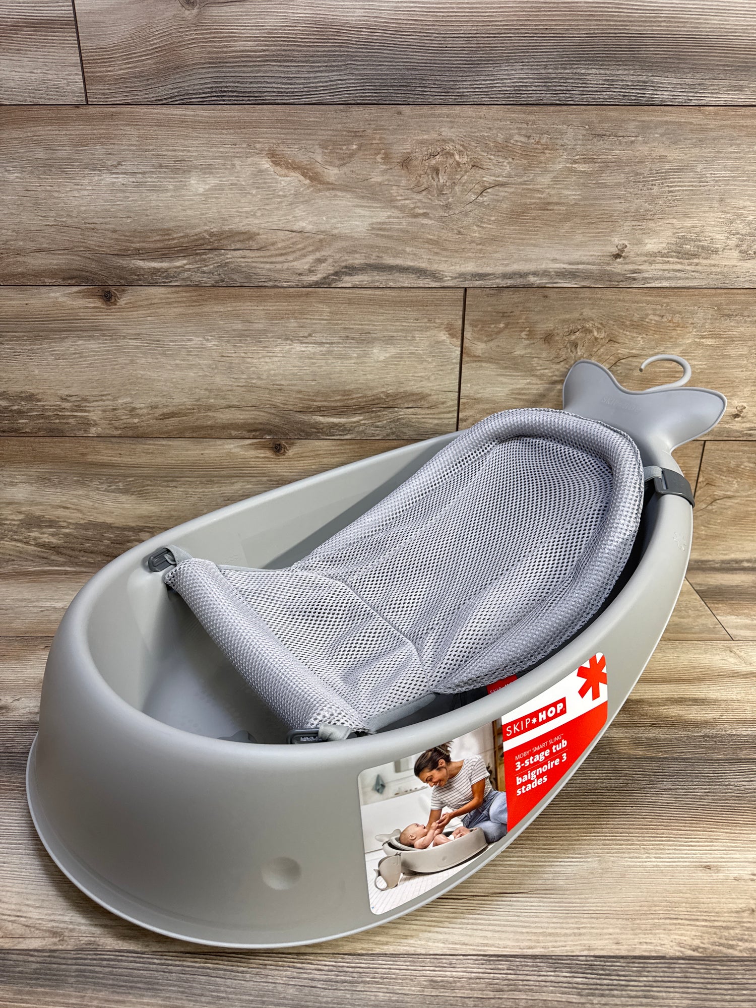 Skip Hop Moby Smart Sling 3 In 1 Baby Bathtub Grey
