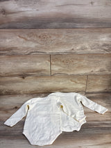 Touched By Nature 2pk Elephant Bodysuits Cream sz 18m