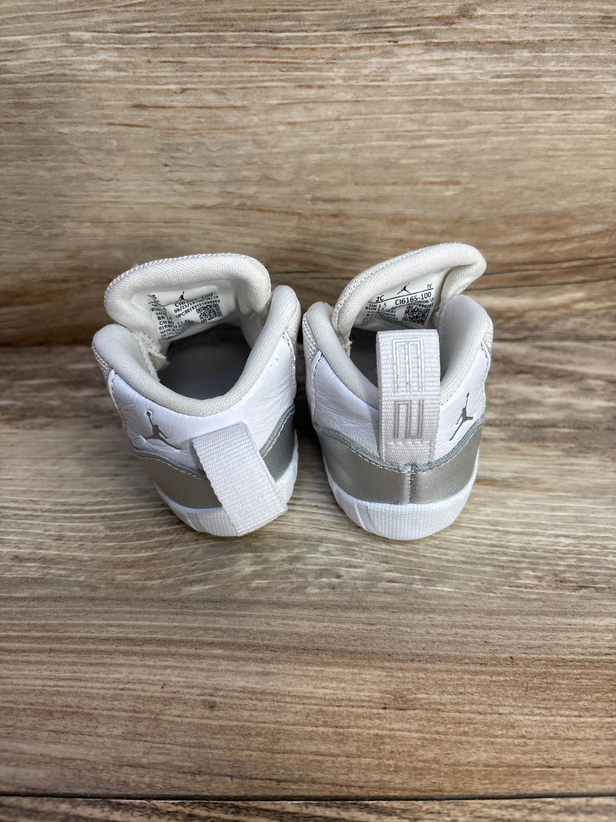 Air Jordan 11 Retro TD 'Metallic Silver' Sneakers sz 2c
