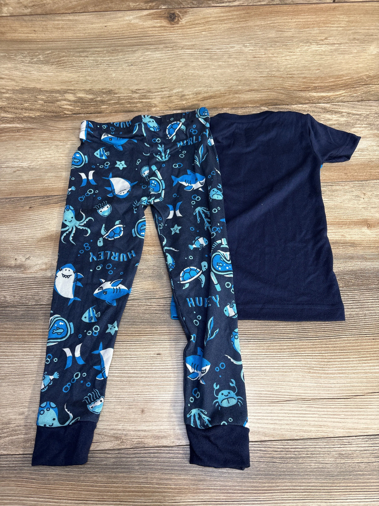 Hurley 2pc Pajama Set Blue sz 4T - Me n Mommy To Be