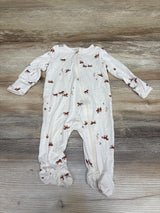 Modern Moments Horse Print Viscose Sleeper Ivory sz 0-3m