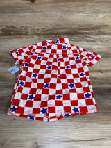 NEW Cat & Jack Checkered Button-Up Shirt Red sz 18m