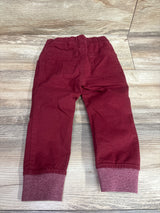 Cat & Jack Drawstring Cotton Joggers Red sz 2T