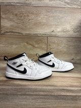 Air Jordan 1 Mid TD 'White Black' Sneakers sz 10c