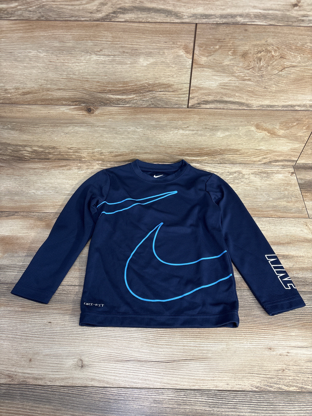 Nike Dri-Fit Logo Shirt Navy sz 5T