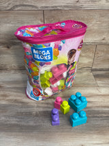 Mega Bloks First Builders Big Building Bag, 80-Piece Set Pink