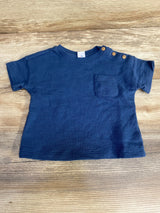 Old Navy Drop Shoulder Pocket Shirt Blue sz 12-18m - Me n Mommy To Be