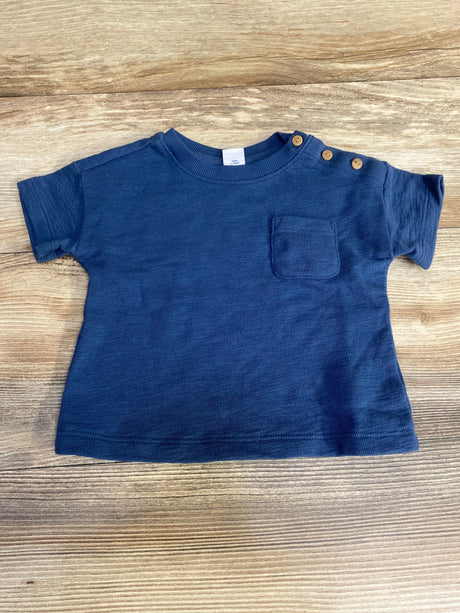 Old Navy Drop Shoulder Pocket Shirt Blue sz 12-18m - Me n Mommy To Be