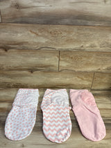 Comfy Cubs 3pk Swaddle Wraps Pink sz 0-3m