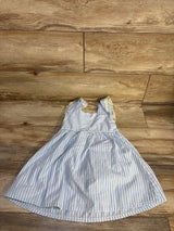 Member's Mark Woven Striped Dress Blue sz 4T