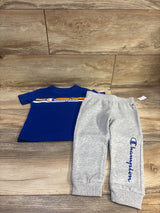 NEW Champion 2pc Shirt & Joggers Set Blue sz 24m