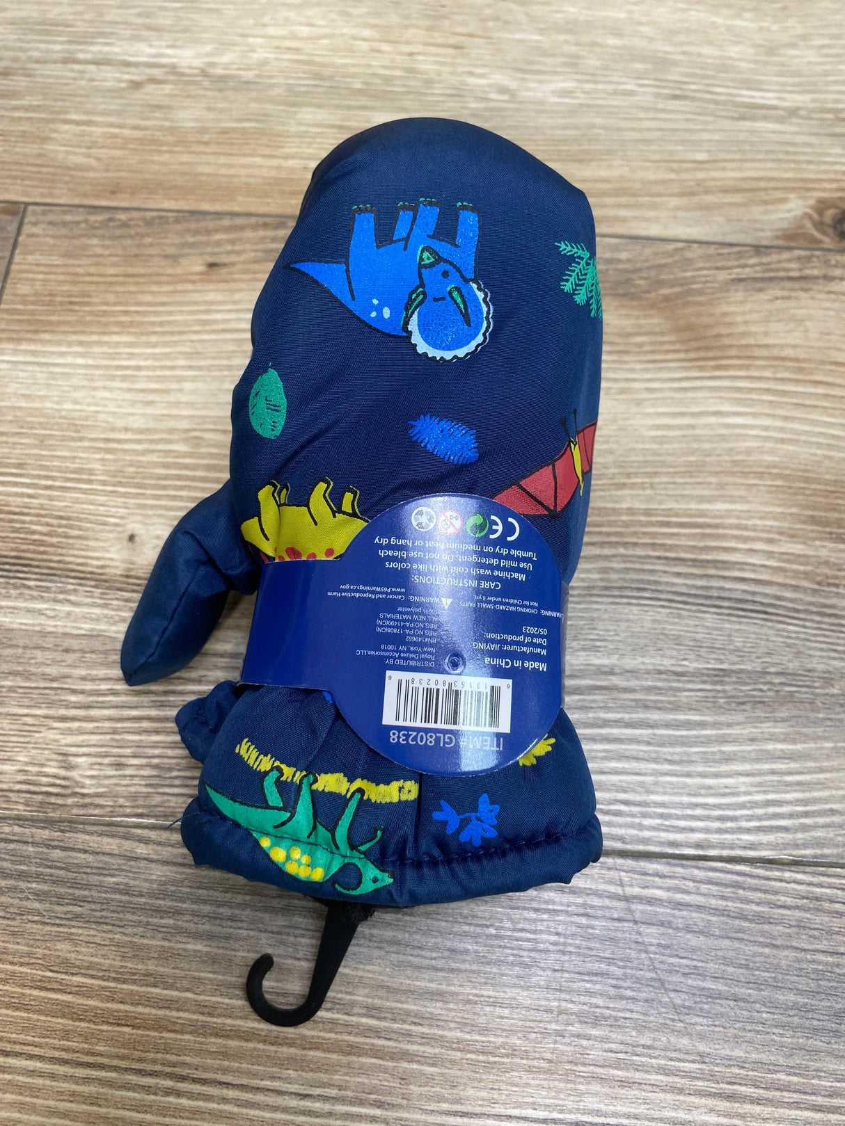 NEW ThermaWear Kid's Ski Dinosaur Navy Mittens OSFM (1-3Y)