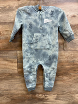 Baby Gap x Star Wars Mandalorian Hooded Coverall Blue sz 12-18m