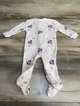 Disney Baby Minnie Mouse Ribbed Sleeper Pink sz 0-3m