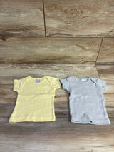 Bambini 2pk Short Sleeve Shirts Grey/Yellow sz Newborn