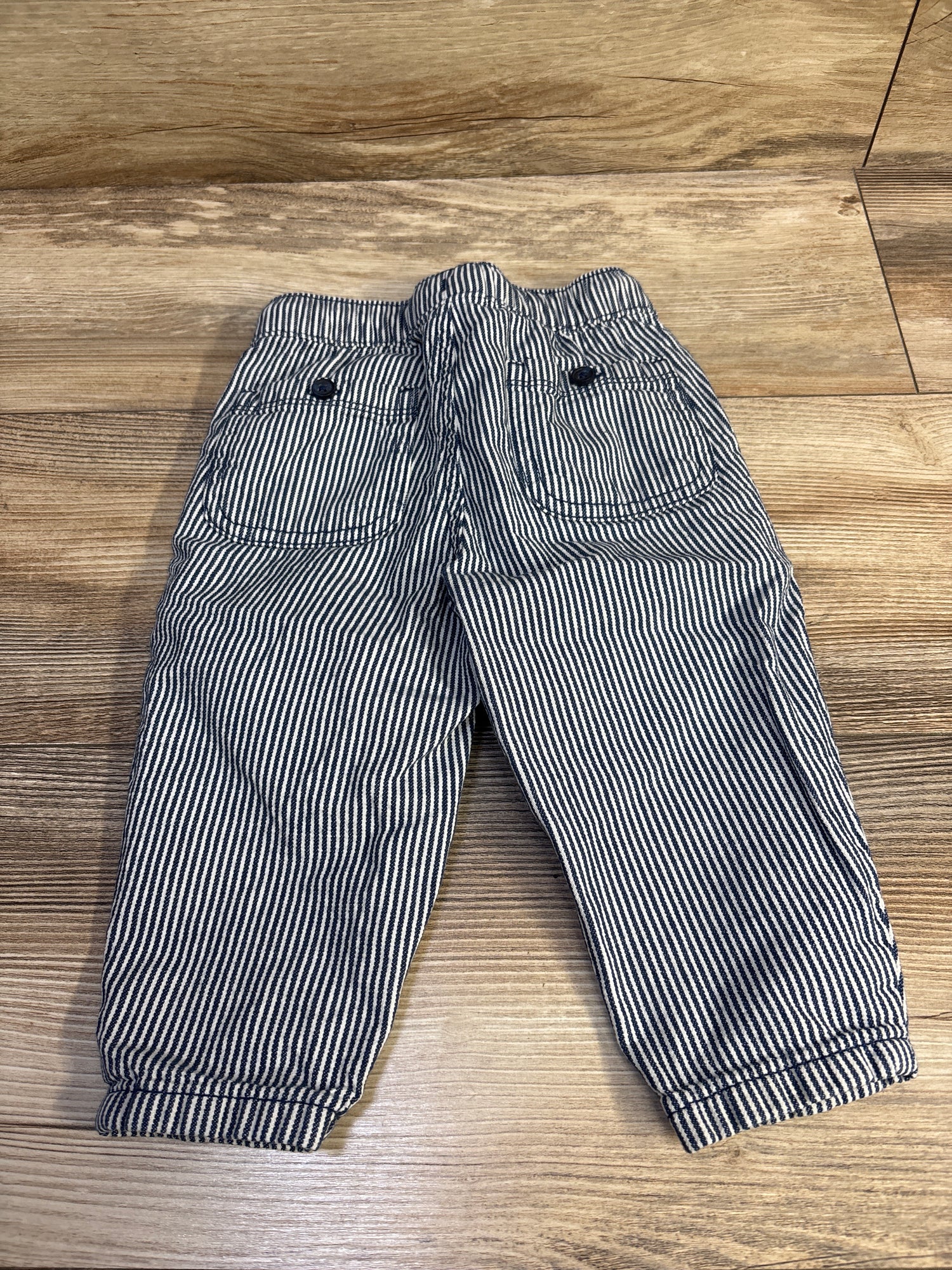 Old Navy Striped Barrel Leg Drawstring Pants Blue sz 12-18m
