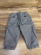 Old Navy Striped Barrel Leg Drawstring Pants Blue sz 12-18m