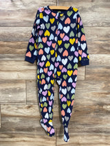 Carter's Heart Print Blanket Sleeper Navy sz 3T