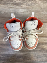 Air Jordan 1 Mid SE TD 'Orange Suede' Sneakers sz 6c