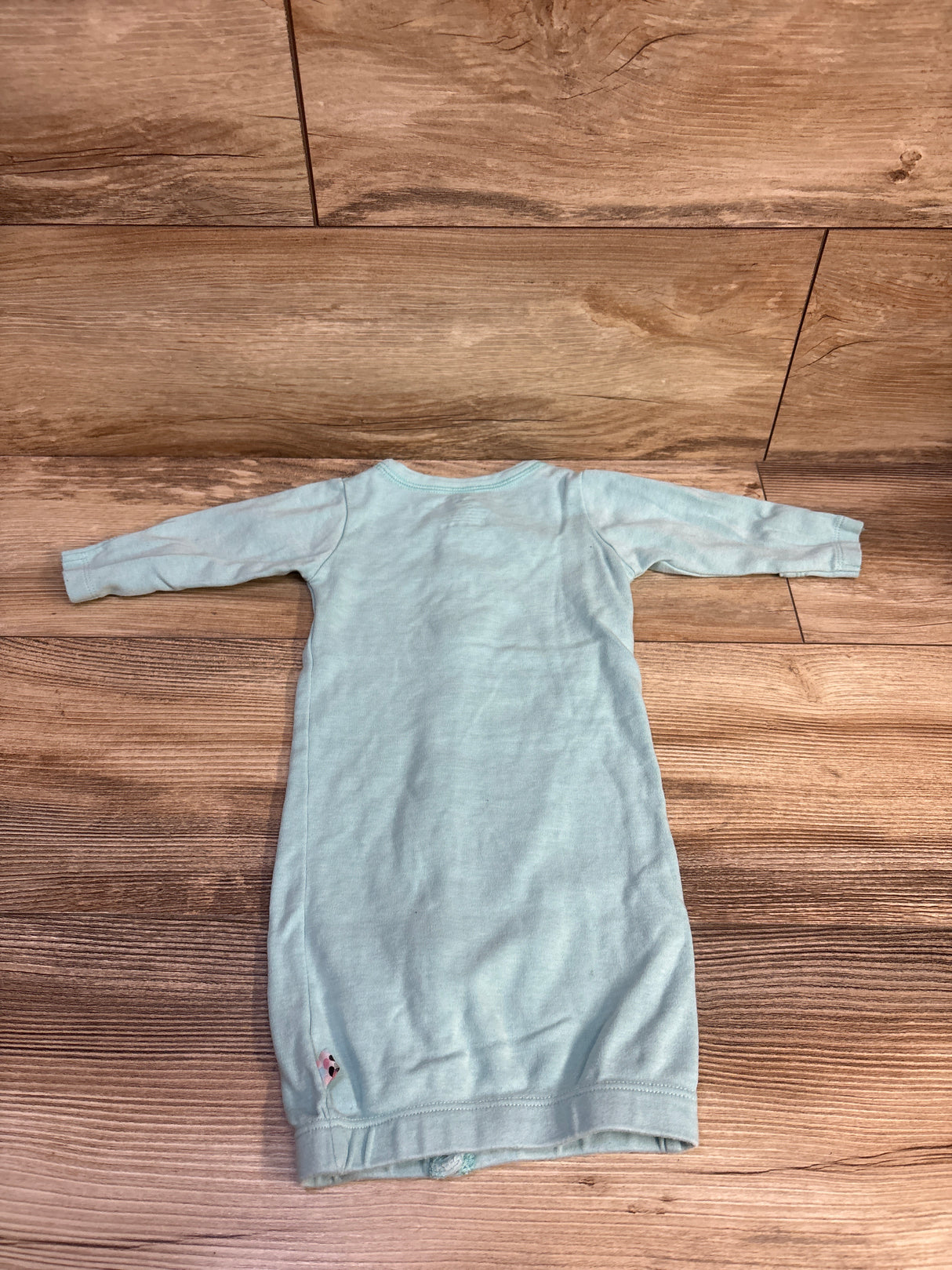 Babysoy Solid Snap Sleep Gown Blue sz 3-6m
