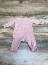 Old Navy Thermal Henley Coverall Pink sz 0-3m