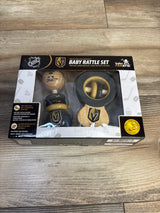 NEW NHL Las Vegas Golden Knights Baby Wooden Rattle Set 2pk