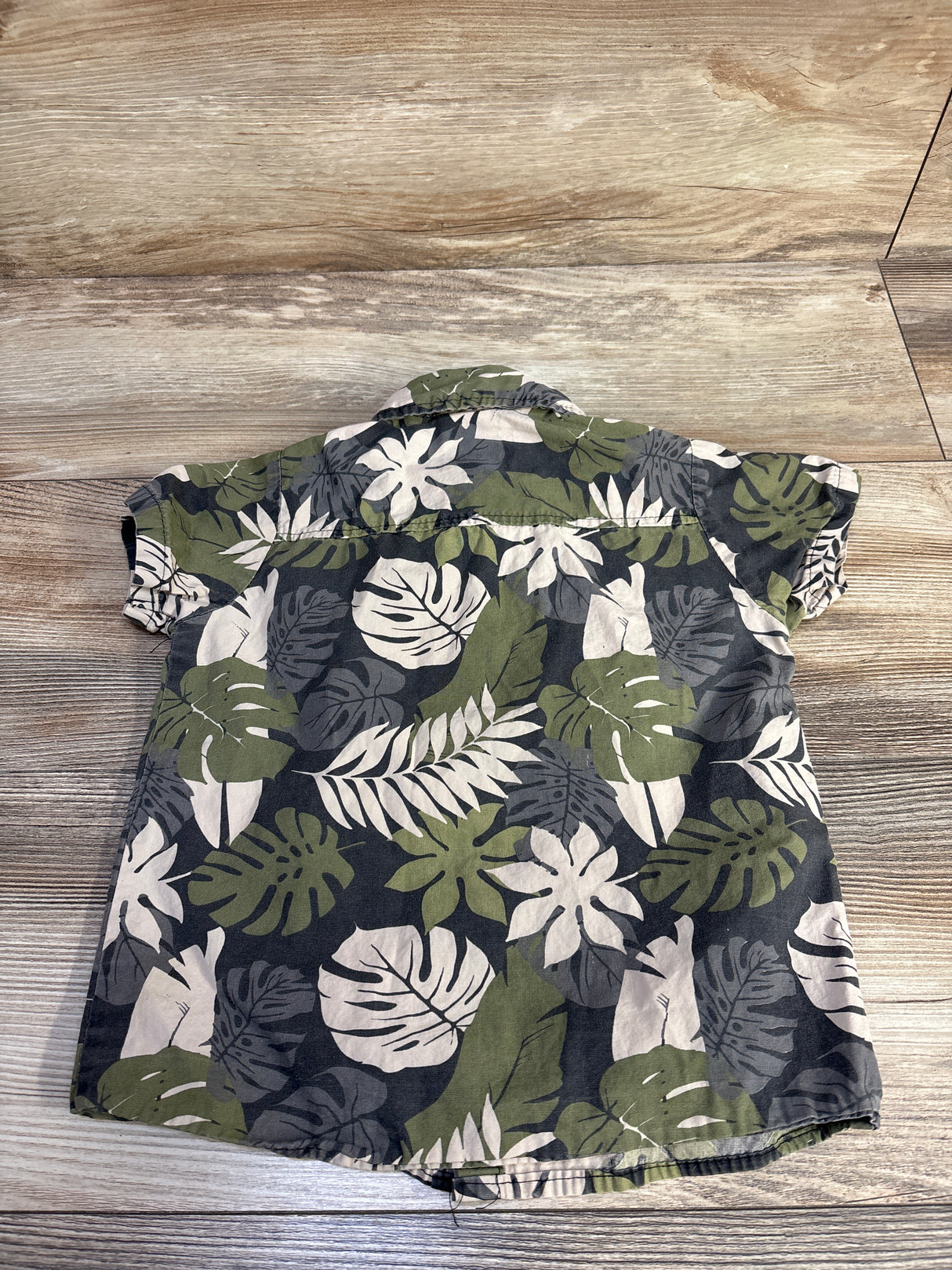 Little Rebels Van Button Up Shirt Green sz 4T