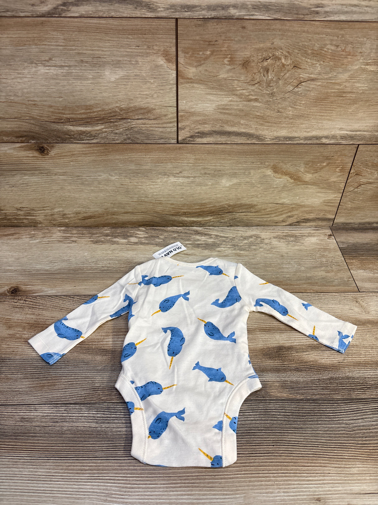 NEW Old Navy Narwhal Bodysuit Ivory sz 0-3m