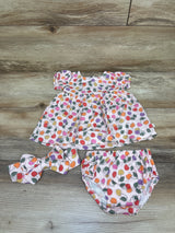 Milkberry 3pc Bamboo Dress Set Pink sz 0-3m