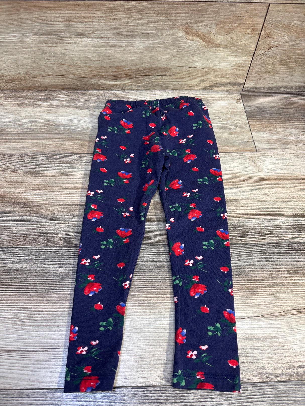 Janie & Jack Floral Leggings Navy sz 4T