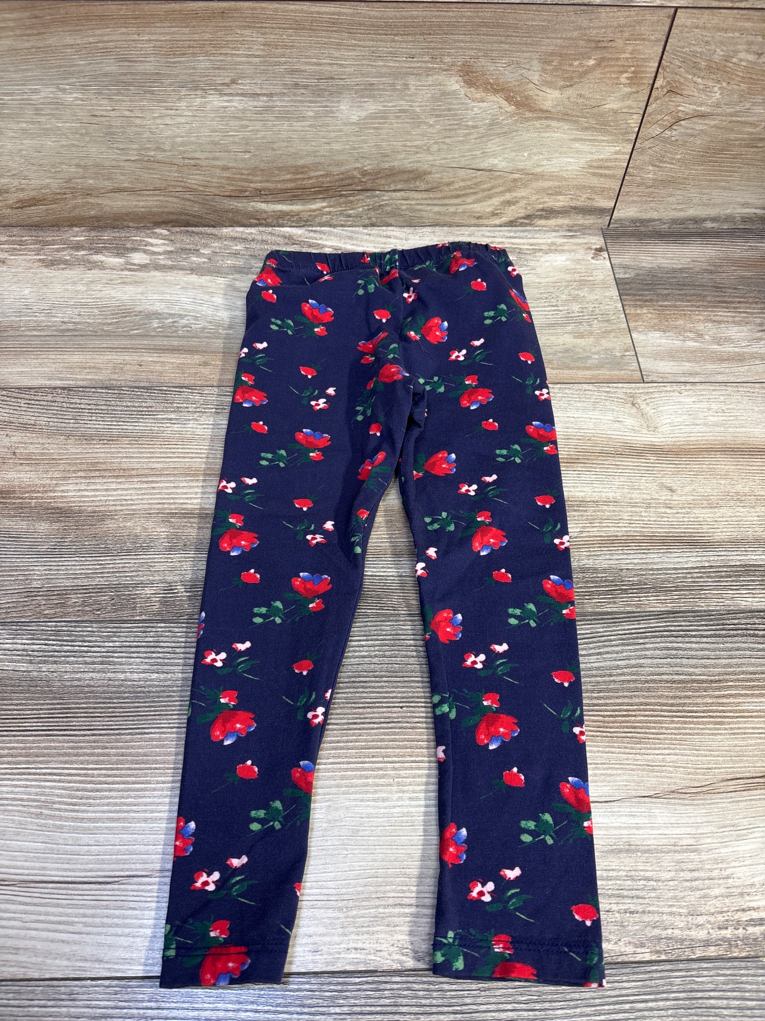 Janie & Jack Floral Leggings Navy sz 4T