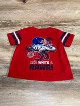 Celebrate Red White & Rawr! Shirt Red sz 3T