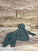 Carter's 2pc Waffle Knit Zip-Up Jacket & Pants Set Green sz 3m