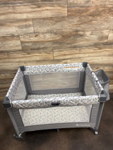 Baby Trend Nursery Den Playard with Rocking Cradle - Daisy Pink