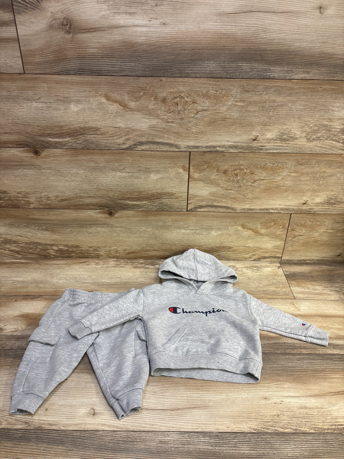 Champion 2pc Pullover Hoodie & Joggers Set Grey sz 12m