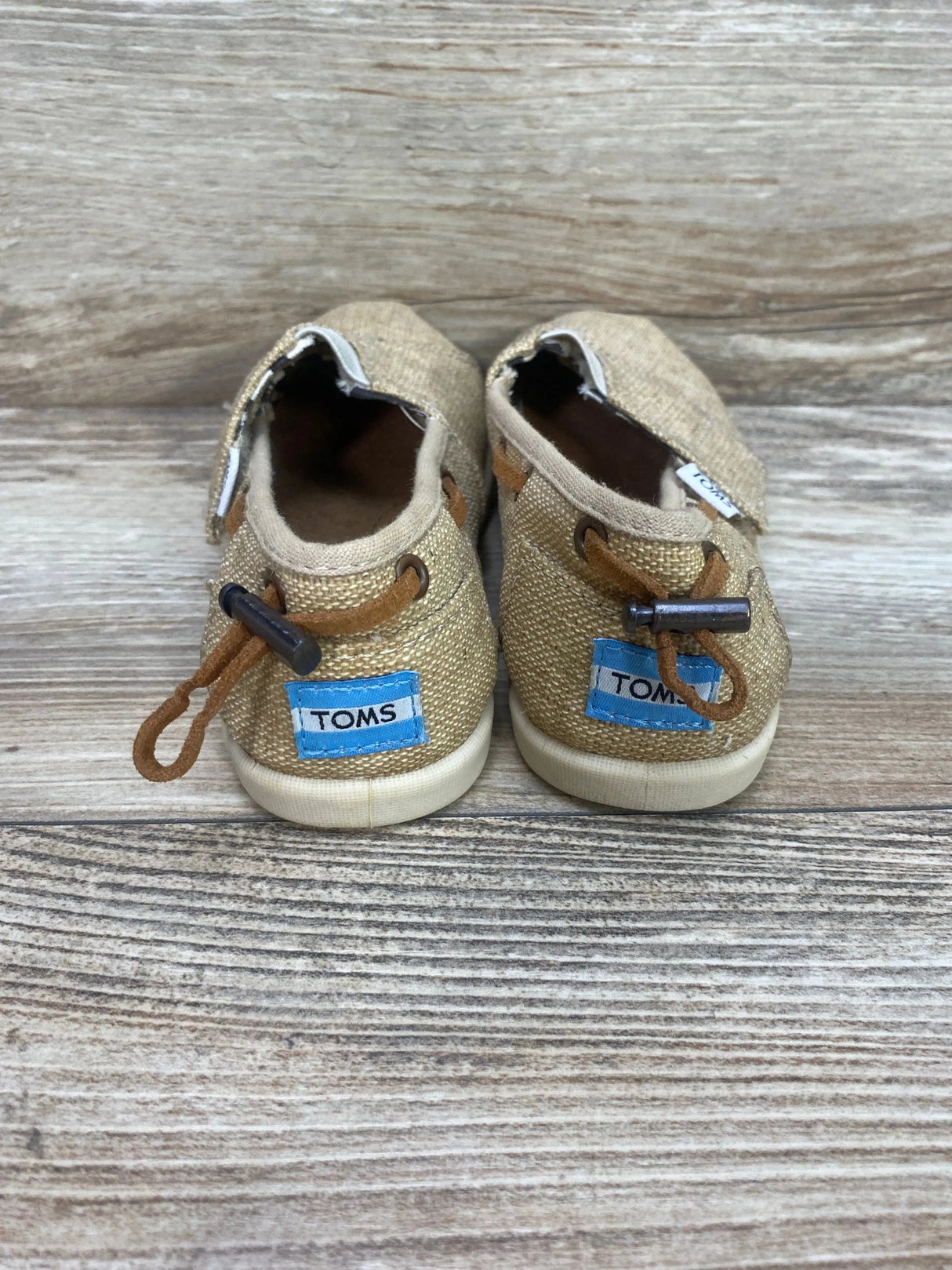 Toms Natural Burlap Bimini Shoes Sz 10.5c