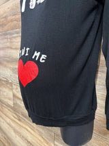 French Pastry Mini Me Hooded Maternity Shirt Black sz Small