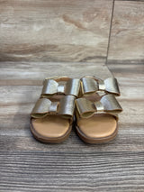 Cat & Jack Ruby Bow Sandals Gold sz 6c