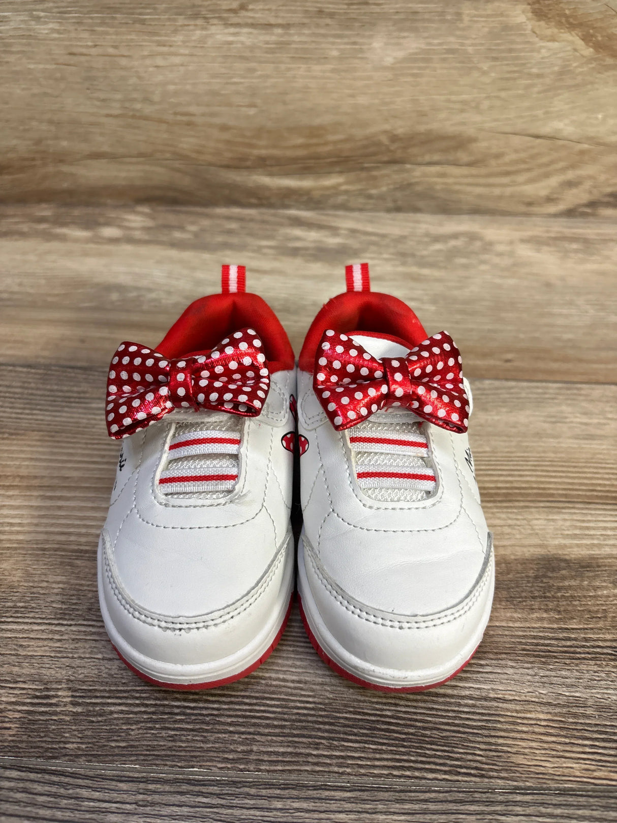 Disney Baby Minnie Mouse Bow Sneakers White sz 6c