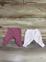 Child Of Mine 2pk Pointelle Pants Pink sz Preemie