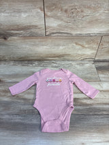 Jumping Beans Grandma's Favorite Floral Bodysuit Pink sz 6m