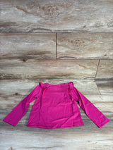 NEW Okie Dokie Ruffle Long Sleeve T-Shirt Catalina Pink sz 3T