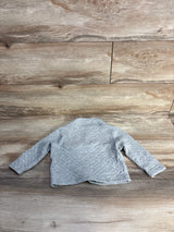 Baby Gap Quilted Pullover Sweatshirt Grey sz 18-24