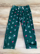 Cat & Jack Floral Velour Joggers Green sz 3T