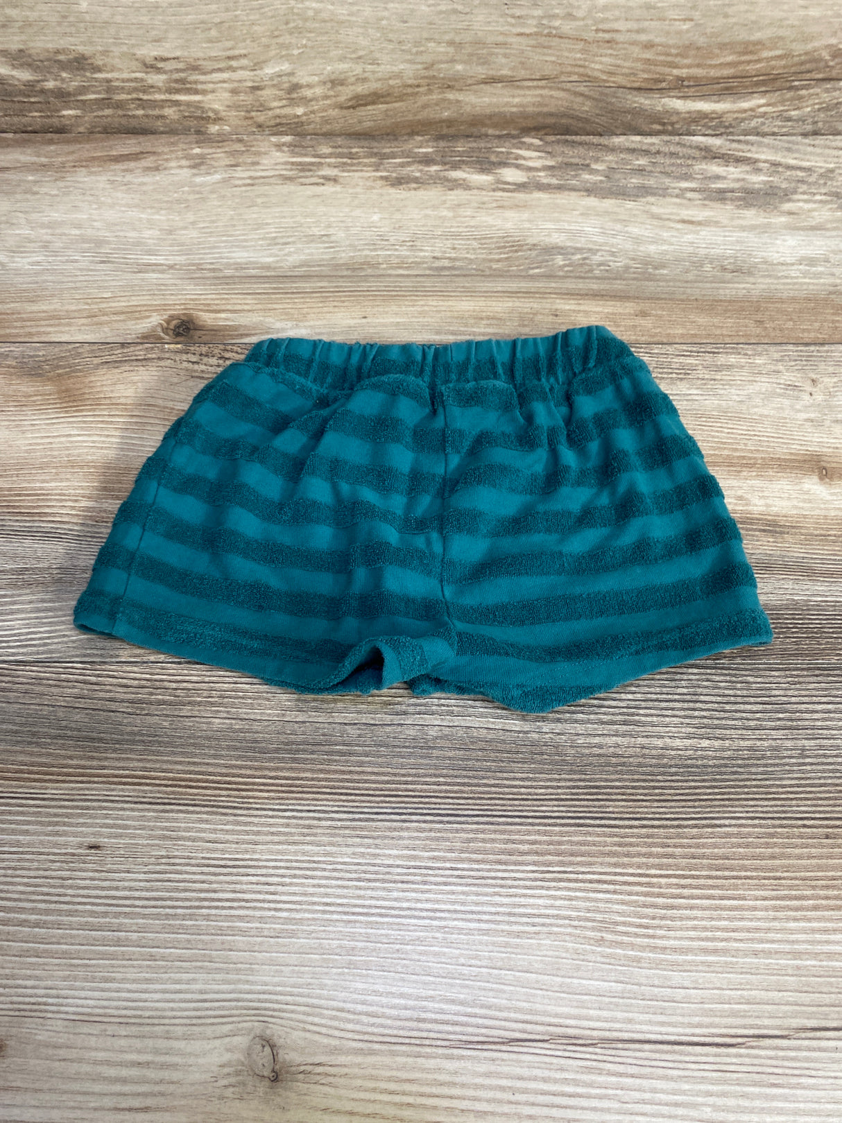 Cat & Jack Terry Cloth Striped Shorts Green sz 18m