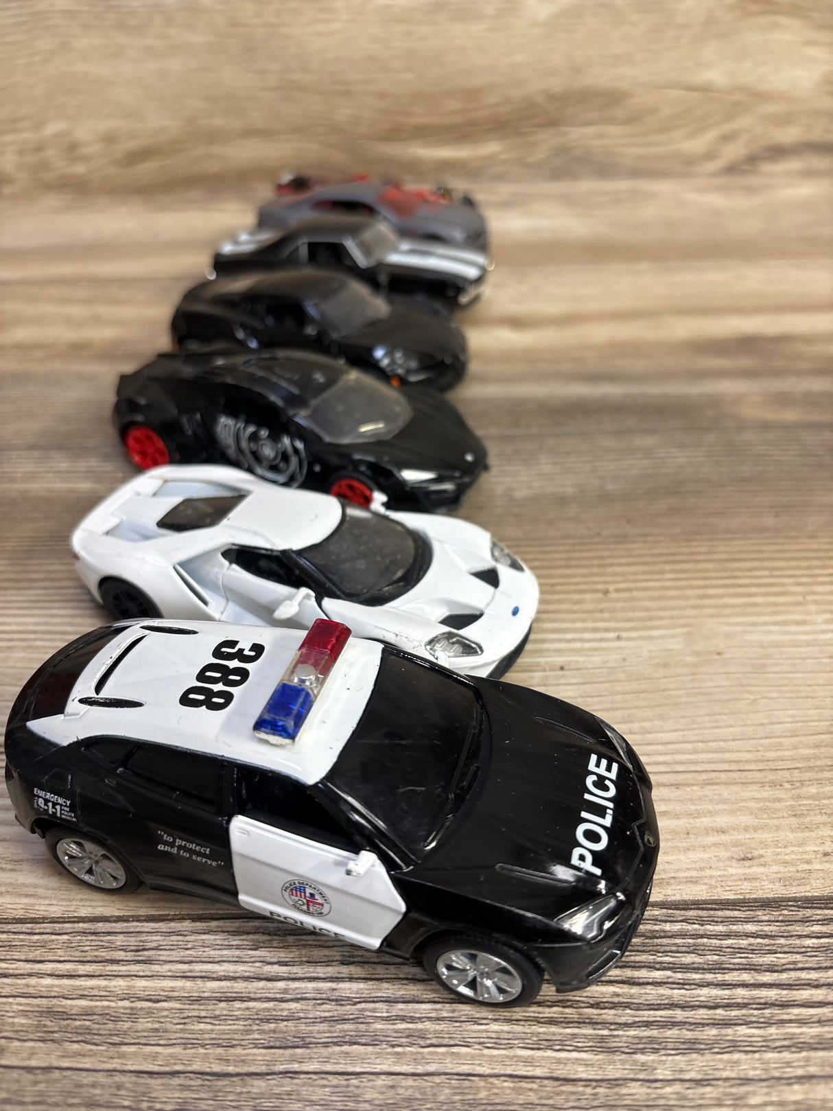 7pk Assorted Toy Cars