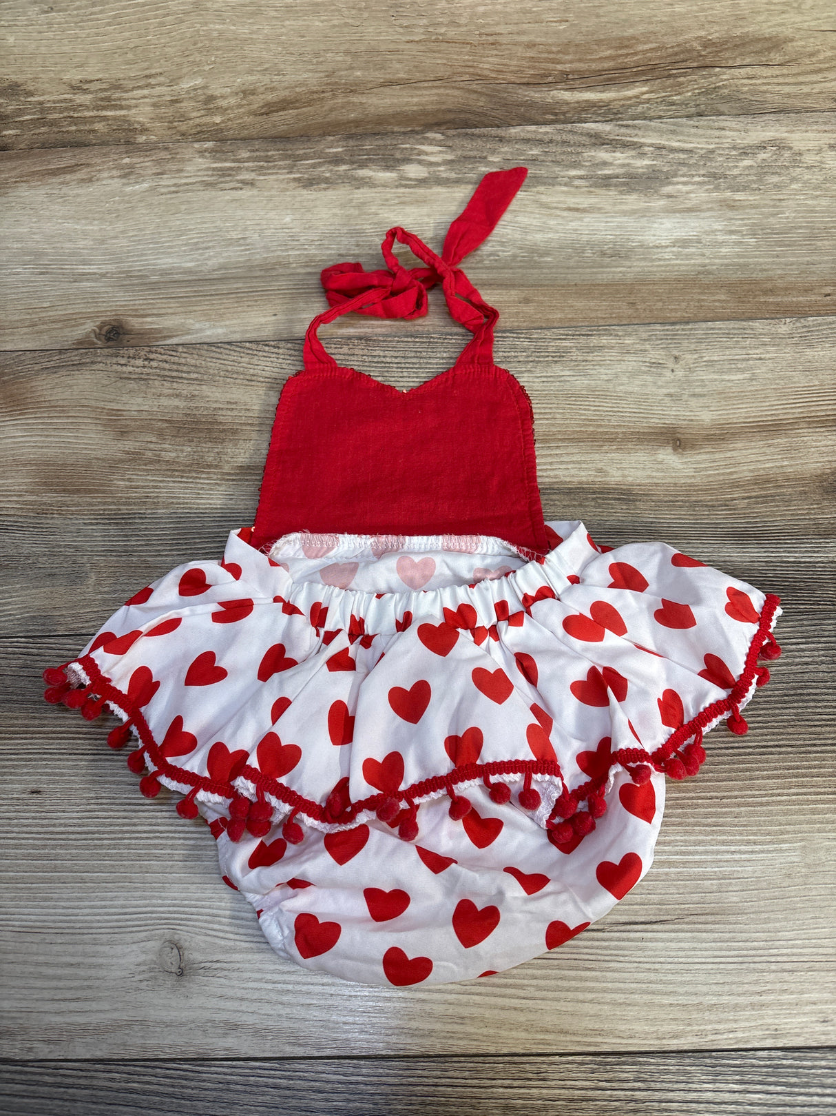 Textured Open Back Bubble Romper White sz 0-3m