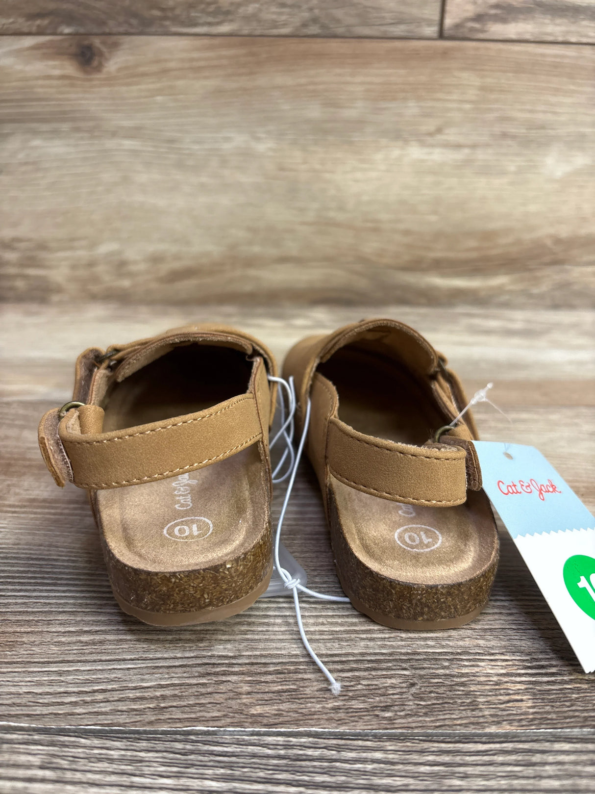 NEW Cat & Jack Marley Suede Clogs Tan sz 10c